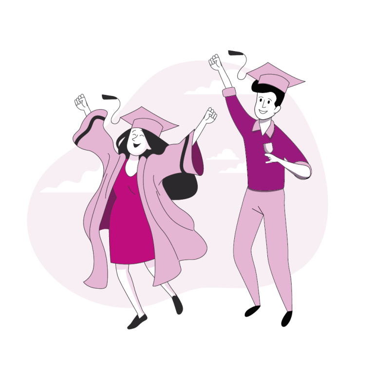 academie avec - personnes diplomées - diplome - joyeux